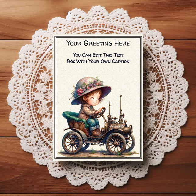Whimsical Everyday Sentiment Steampunk Art   Postkarte (Von Creator hochgeladen)