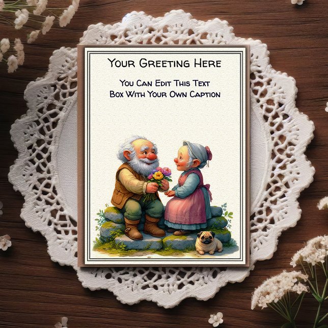 Whimsical Everyday Sentiment Storybook Art   Postkarte (Von Creator hochgeladen)