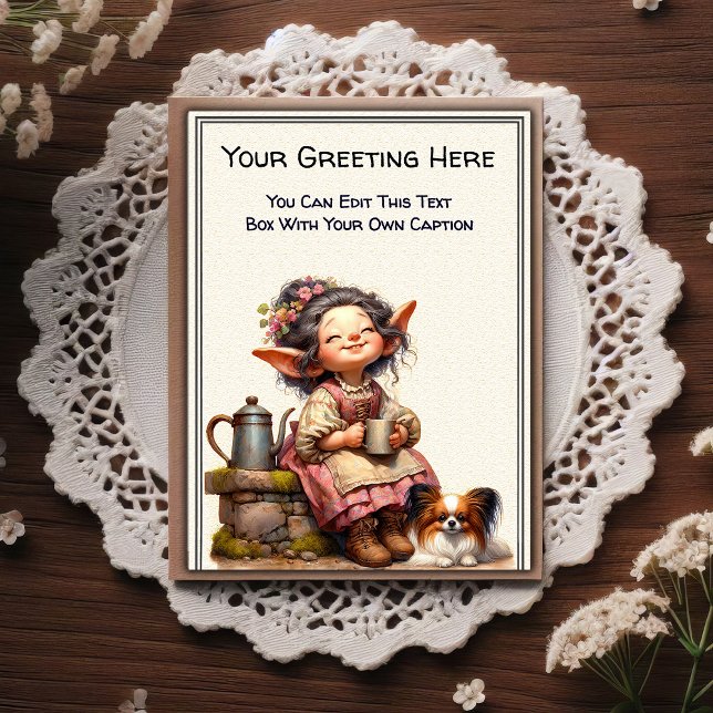 Whimsical Everyday Sentiment Storybook Art   Postkarte (Von Creator hochgeladen)