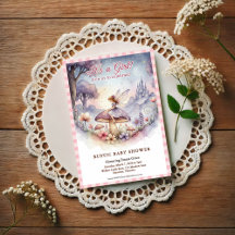 Whimsical Fairy Baby Shower Invitation