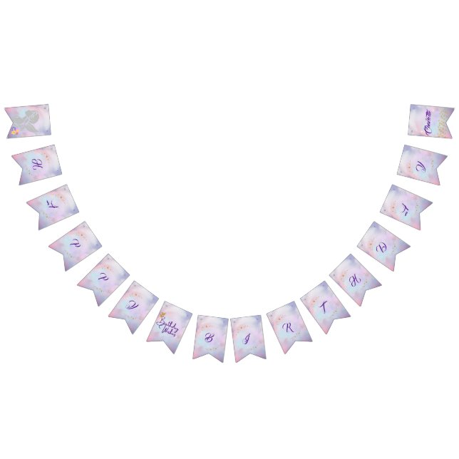 Whimsical Fairy Birthday Party Banner (Alle)