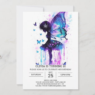 Whimsical Fairy Birthday Wonderland Einladung