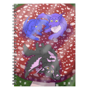 Whimsical Fairy Cats Notizblock