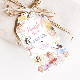 Whimsical Fairy Erste Geburtstagsparty Fvor Tags Geschenkanhänger