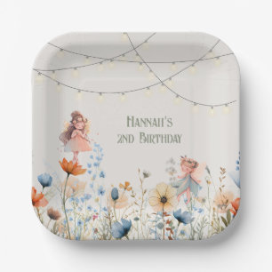 Whimsical Fairy Garden Magic Geburtstag Pappteller