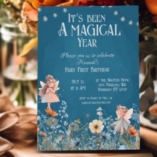 Whimsical Fairy Garden Magie Erstgeburt Einladung