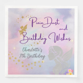 Whimsical Fairy Girl Serviette