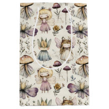 Whimsical Fairy & Mushroom Magischer Blumengarten