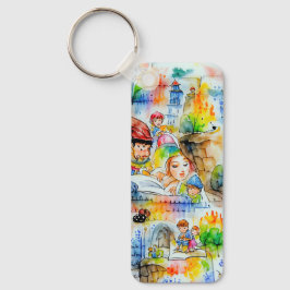 Whimsical Fairy Tale Illustration Schlüsselanhänger