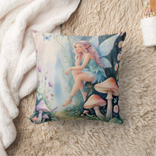 Whimsical Fairy Throw Kissen