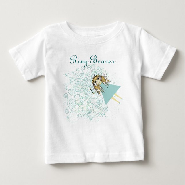 Whimsical Fairy Wedding Party T-Schreits Baby T-shirt (Vorderseite)
