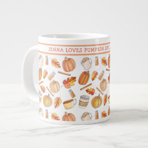 Whimsical Fall Pumpkin Gewürz-Tasse Jumbo-Tasse