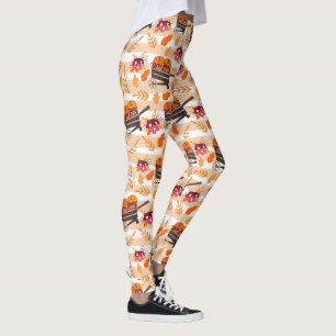 Whimsical Fall Wheels Leggings