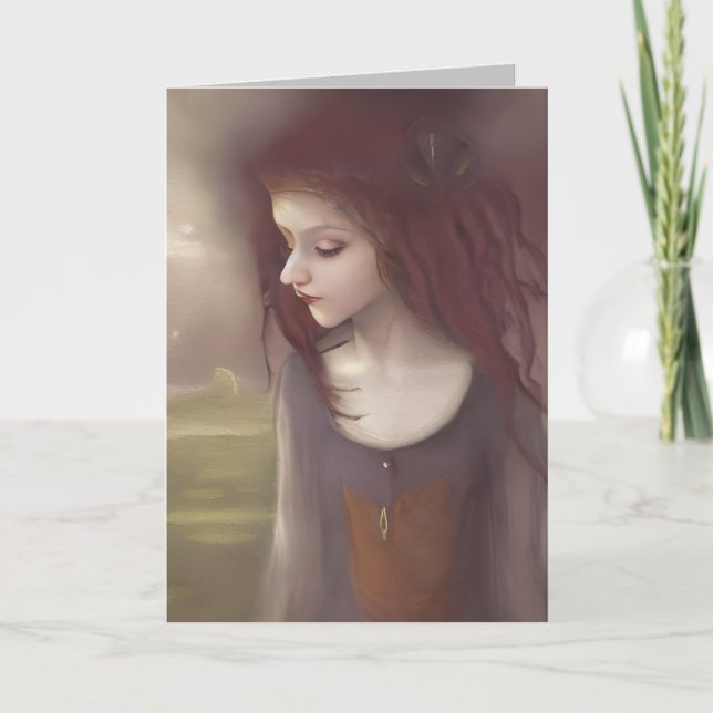 Whimsical Fantasy Little Fairy Dankeskarte (Vorderseite)