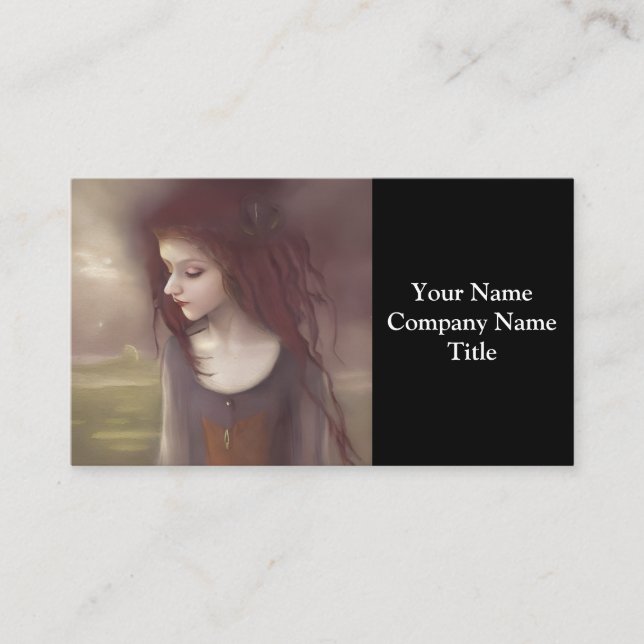 Whimsical Fantasy Little Fairy Visitenkarte (Vorderseite)