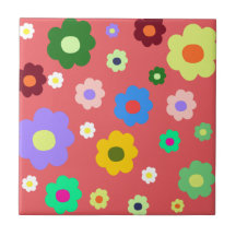 Whimsical farbenfroh florale Retro, fröhlich, prep