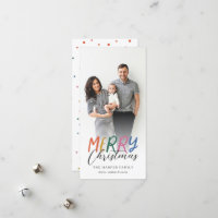 Whimsical farbenfroh frohe Weihnachten Volles Foto