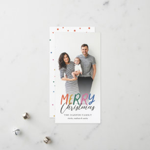 Whimsical farbenfroh frohe Weihnachten Volles Foto