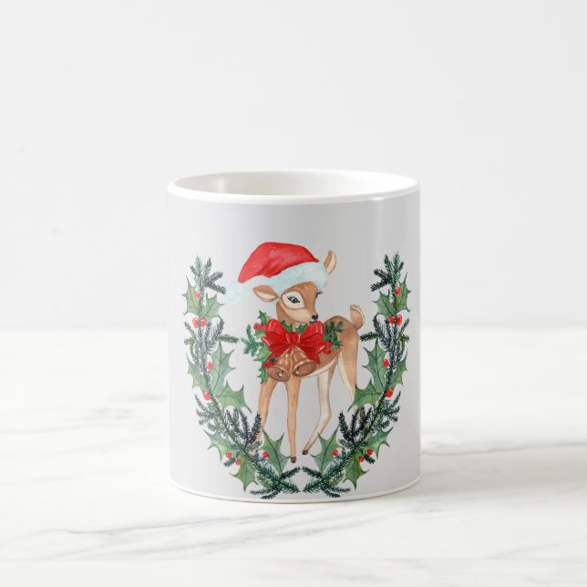 Whimsical Fawn Kreath Kaffeetasse (Mittel)