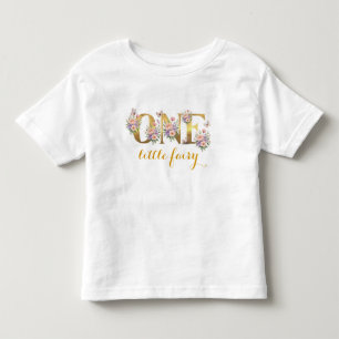 Whimsical Feengarten 1. Geburtstag Party Kleinkind T-shirt