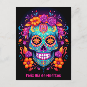 🌹 Whimsical Fiesta: Sugar Skull Serenade 🌹 Postkarte