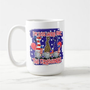 Whimsical Fireworks Gnomes Kaffeetasse