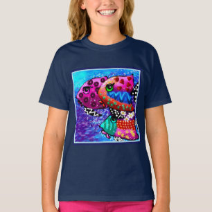 Whimsical Fish Trio farbenfroh Abstrakt nautic T-Shirt