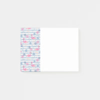 Whimsical Flamingo & Ananas Muster