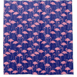 Whimsical Flamingo | Tropical Bathroom Coastal Duschvorhang