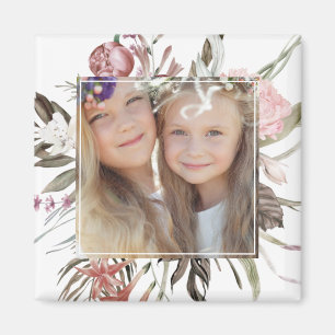 Whimsical Floral Bouquet Foto Magnet