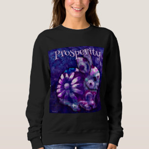Whimsical Floral Bunny Rabbit Personalisiert Sweatshirt