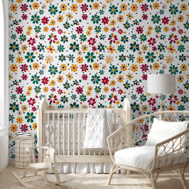 Whimsical Floral Dots Tapete