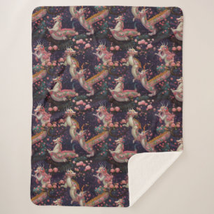 Whimsical Floral Dragons Sherpadecke