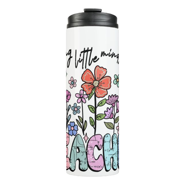 Whimsical Floral Garden Teacher Thermosbecher (Vorderseite)