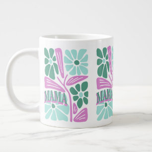 Whimsical Floral Mama Jumbo-Tasse