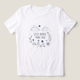 Whimsical Floral Soul Quote Line Art Tri-Blend Shirt