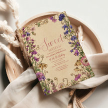 Whimsical Floral Wiese Sweet Sixteen