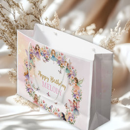Whimsical flower fairy garden birthday große geschenktüte