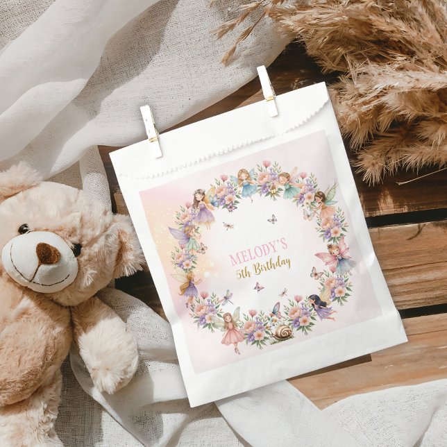 Whimsical Flower Fairy Garten 5. Geburtstag  Geschenktütchen (Von Creator hochgeladen)