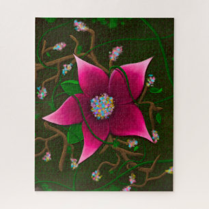 Whimsical Flower & Vine Puzzle