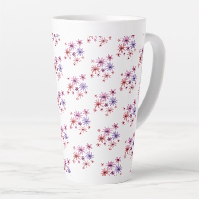 Whimsical Flowers Milchtasse (Rechte Ecke)