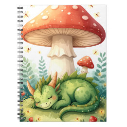 Whimsical Forest Dragon Notebook Notizblock