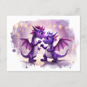 *~* Whimsical FOTO Einladender Drache AP48 Postkar Postkarte
