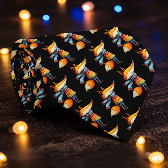 Whimsical Fox Custom Necktie Tie Krawatte (Von Creator hochgeladen)