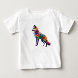 Whimsical Fox of Radiant Hues Baby T-shirt