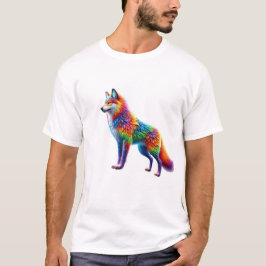 Whimsical Fox of Radiant Hues T-Shirt