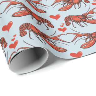 Whimsical Französisch Blau Sie sind meine Hummer R Geschenkpapier