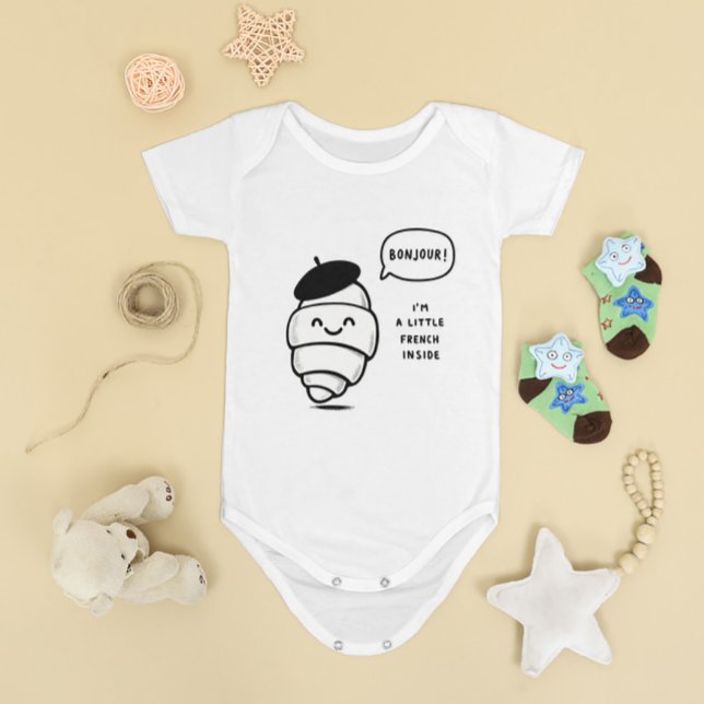 Whimsical French Croissant Baby Strampler (Von Creator hochgeladen)
