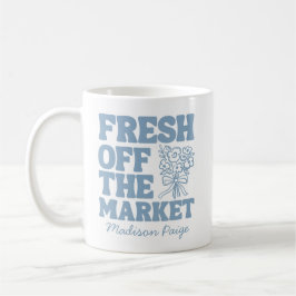 Whimsical Fresh off Market Blue Brautparty Kaffeetasse