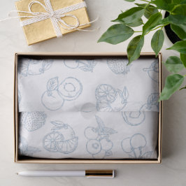 Whimsical Fresh off Market Blue Brautparty Seidenpapier